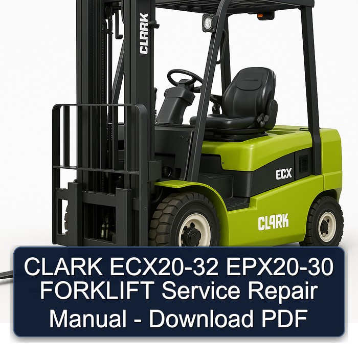 CLARK ECX20-32 / EPX20-30 Gabelstapler - Service- und Reparaturhandbuch (PDF)