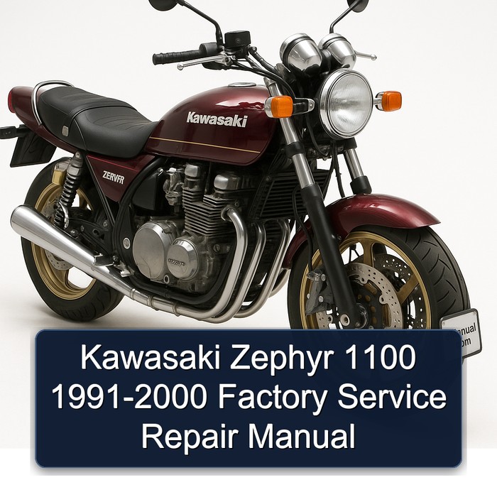 Kawasaki Zephyr 1100 1991-2000 Factory Manual de servicio y reparación
