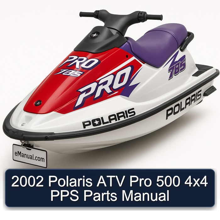 2002 Polaris ATV Pro 500 4x4 PPS Parts Manual 
