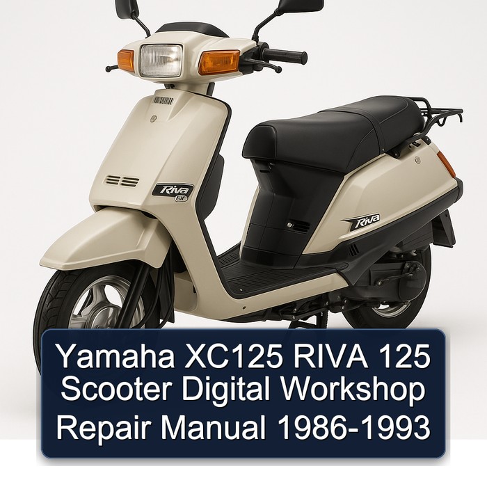 Yamaha XC125 RIVA 125 Scooter Digital Workshop Repair Manual 1986-1993