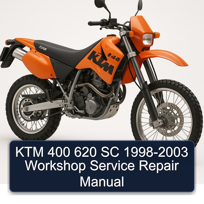 KTM 400 620 SC 1998-2003 Workshop Manual de servicio y reparación