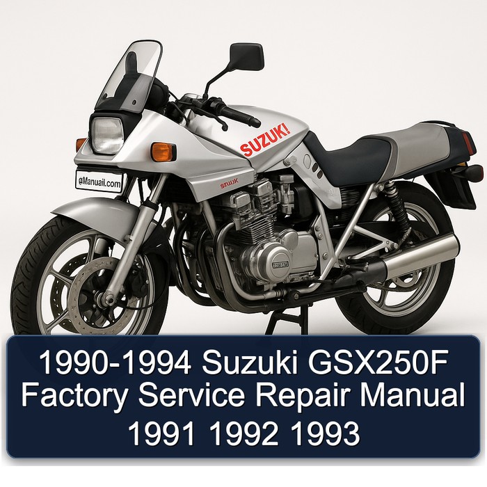 1990-1994 Suzuki GSX250F Factory Manual de servicio y reparación 1991 1992 1993