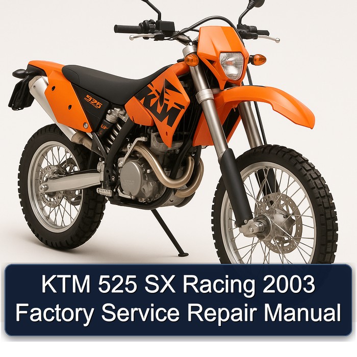 KTM 525 SX Racing 2003 Factory Manual de servicio y reparación