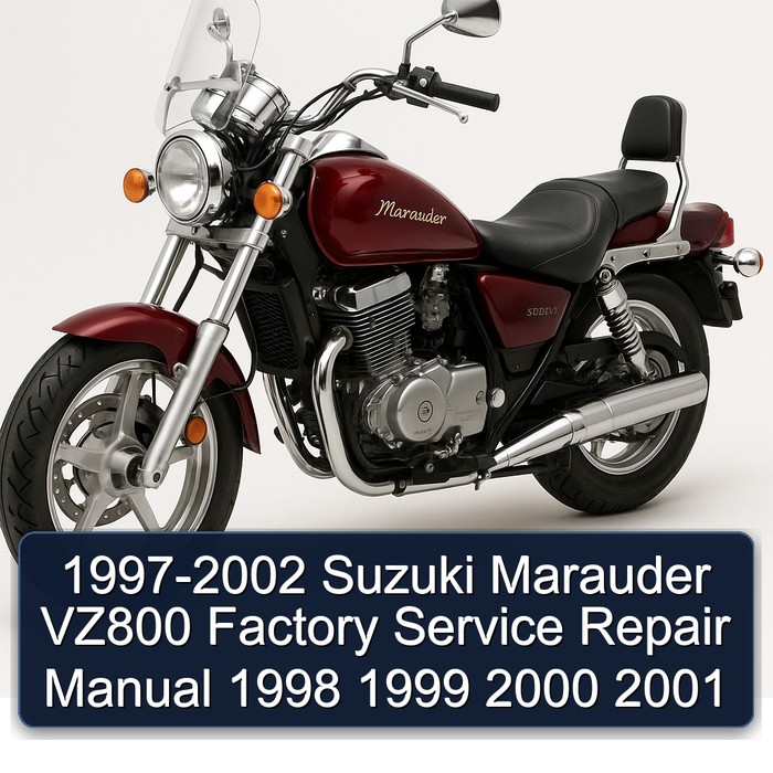 1997-2002 Suzuki Marauder VZ800 Factory Manual de servicio y reparación 1998 1999 2000 2001