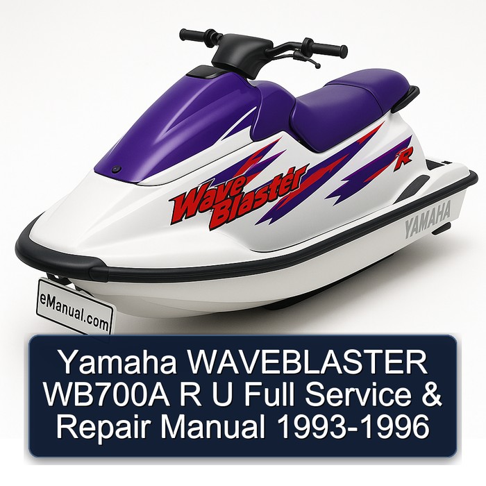 Yamaha WAVEBLASTER WB700A R U Full Manual de servicio y reparación 1993-1996