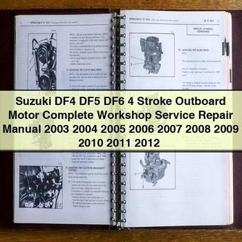 2010 Suzuki DF4-DF6 4-Stroke Outboard Motor Workshop Service Repair Manual PDF Download