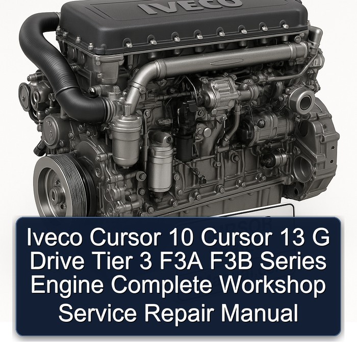 Iveco Cursor 10 Cursor 13 G Drive Tier 3 F3A F3B Series Engine Manual completo de servicio y reparación del taller