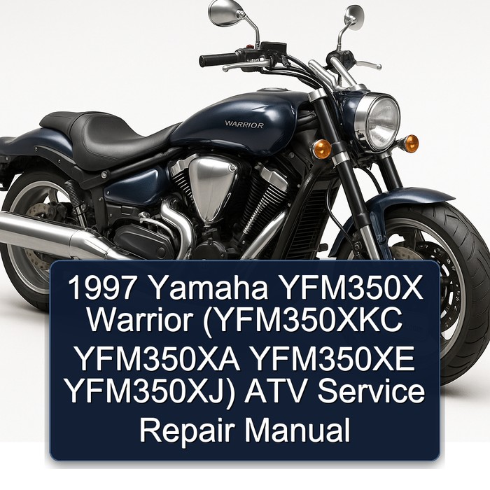 1997 Yamaha YFM350X Warrior (YFM350XKC YFM350XA YFM350XE YFM350XJ) ATV Service Repair Manual 