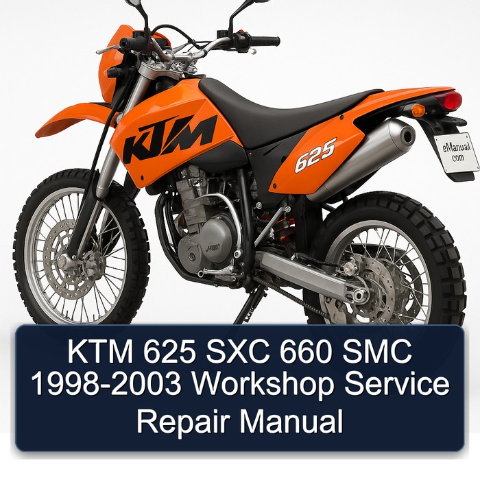 KTM 625 SXC 660 SMC 1998-2003 Workshop Manual de servicio y reparación