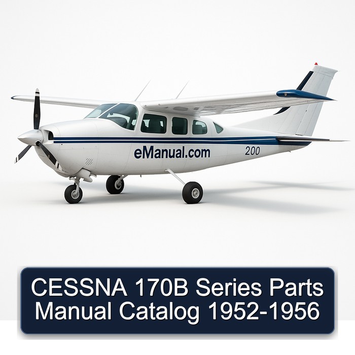 CESSNA 170B Series Parts Manual Catalog 1952-1956