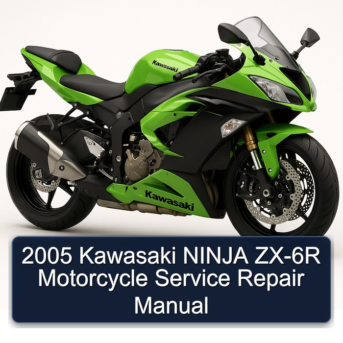 2005 Kawasaki NINJA ZX-6R Motorcycle Manual de servicio y reparación