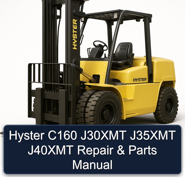 Hyster C160 J30XMT J35XMT J40XMT Repair & Parts Manual 