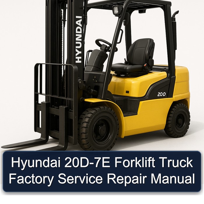 Manual de Servicio y Reparación de la Carretilla Elevadora Hyundai 20D-7E