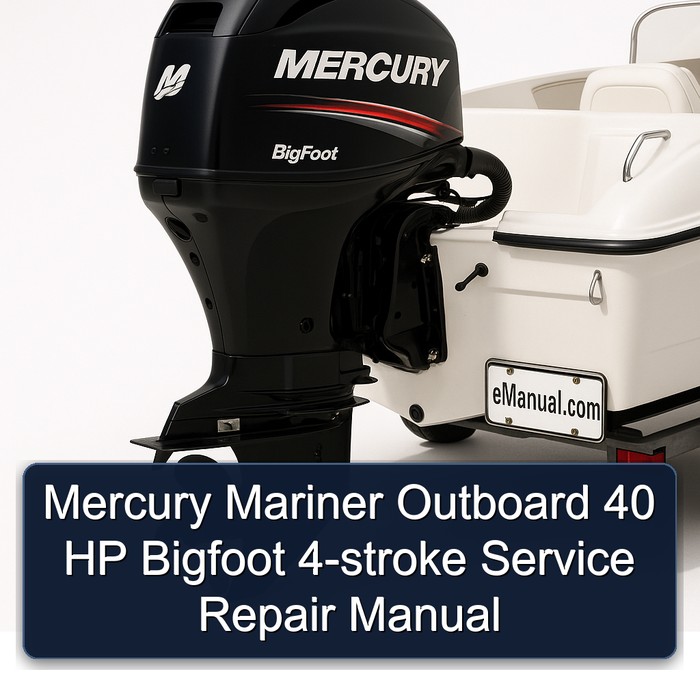 Mercury Mariner Outboard 40 HP Bigfoot 4-stroke Manual de servicio y reparación