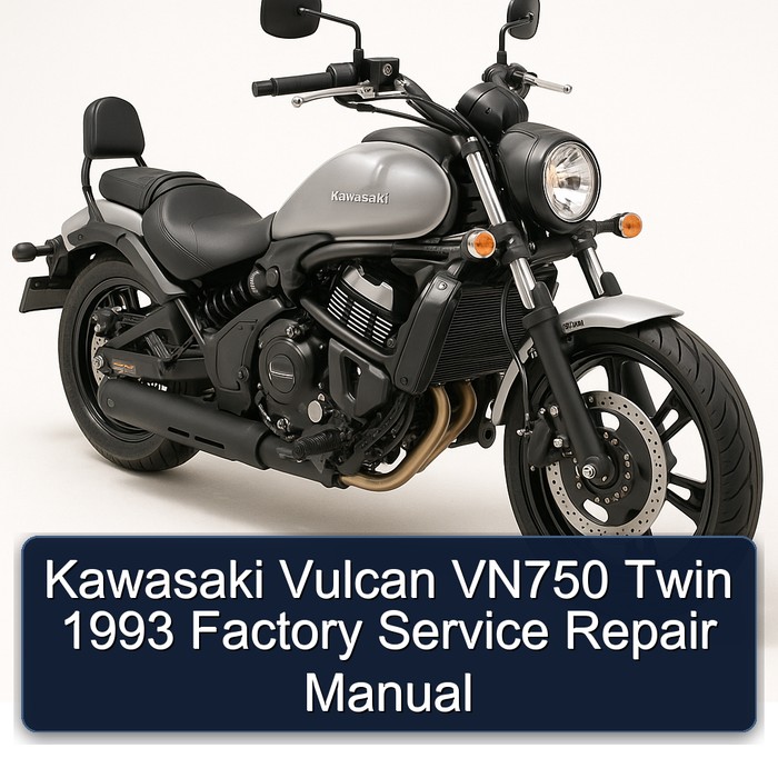 Kawasaki Vulcan VN750 Twin 1993 Factory Service Repair Manual