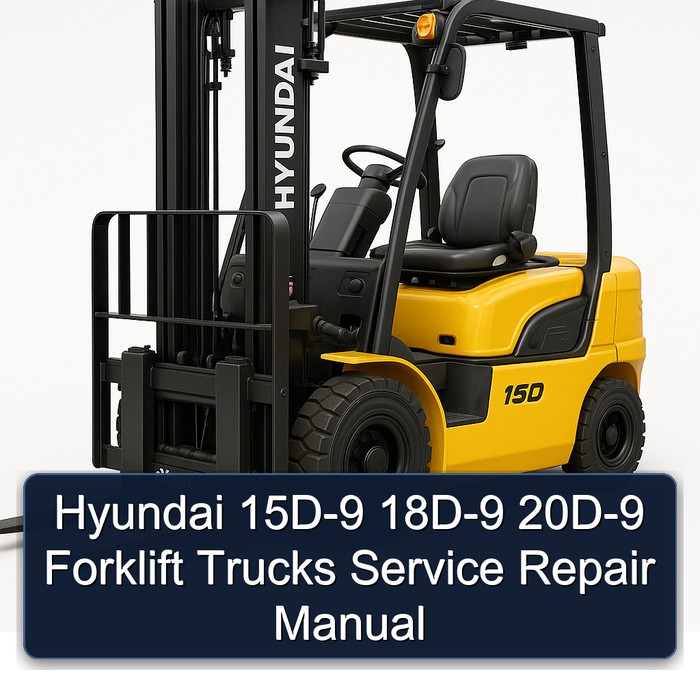 Manual de Servicio y Reparación de Montacargas Hyundai 15D-9, 18D-9, 20D-9