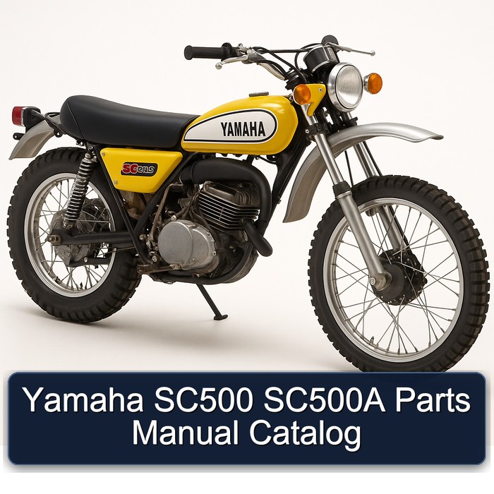Yamaha SC500 SC500A Parts Manual Catalog