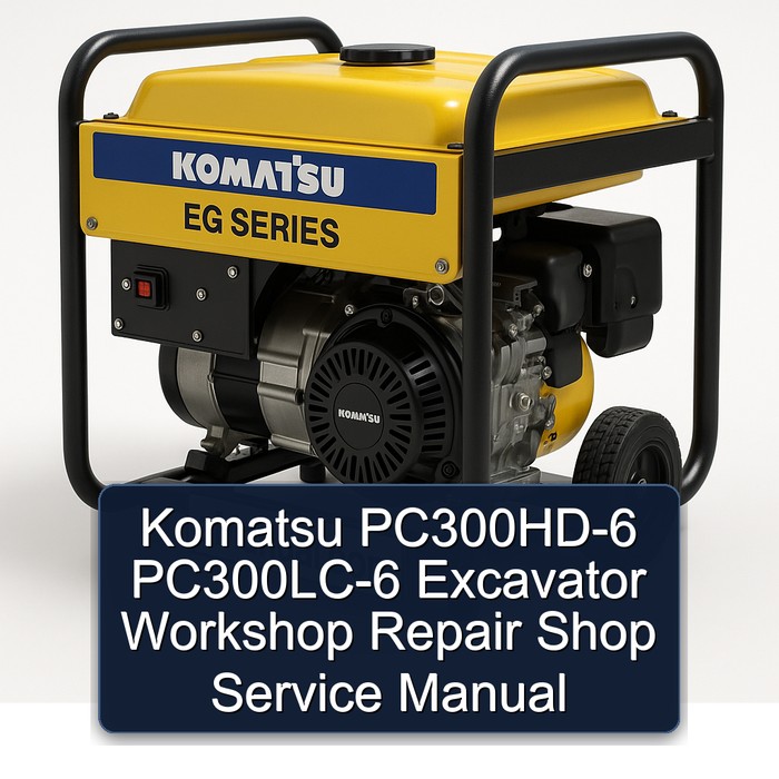 Komatsu PC300HD-6 PC300LC-6 Excavator Workshop Repair Shop Service Manual
