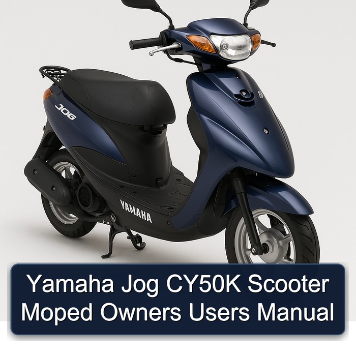 Yamaha Jog CY50K Scooter Moped Owners Users Manual PDF Download