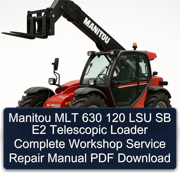 Manitou MLT 630 120 LSU SB E2 Telescopic Loader Complete Workshop Service Repair Manual PDF Download
