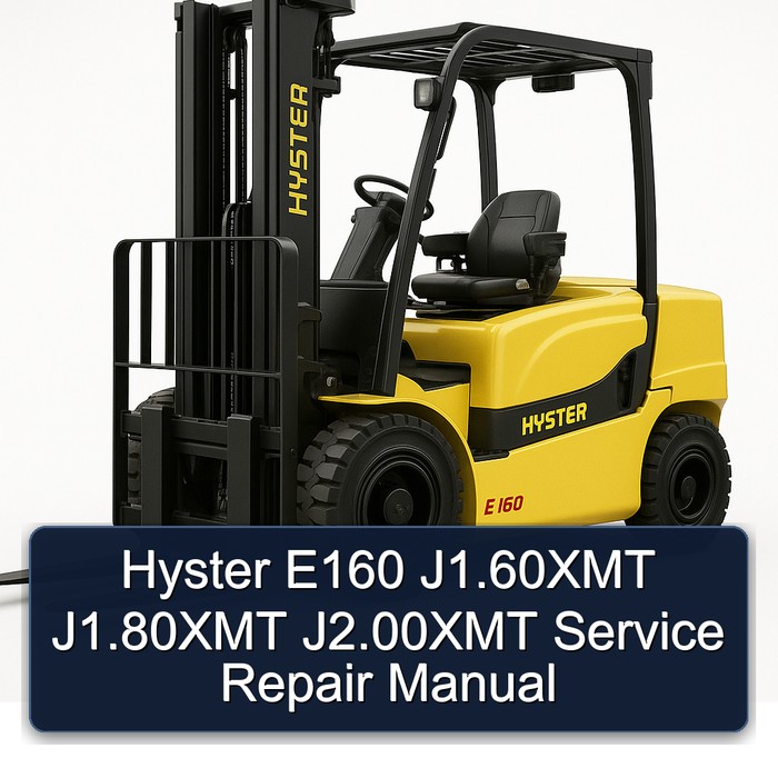 Hyster E160 J1.60XMT, J1.80XMT, J2.00XMT Servicehandbuch