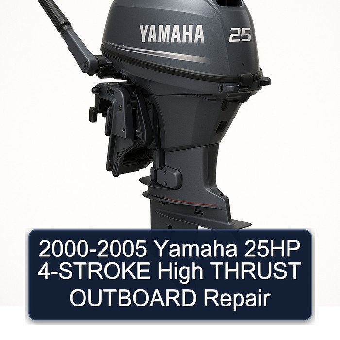 2000-2005 Yamaha 25HP 4-STROKE High THRUST OUTBOARD Repair