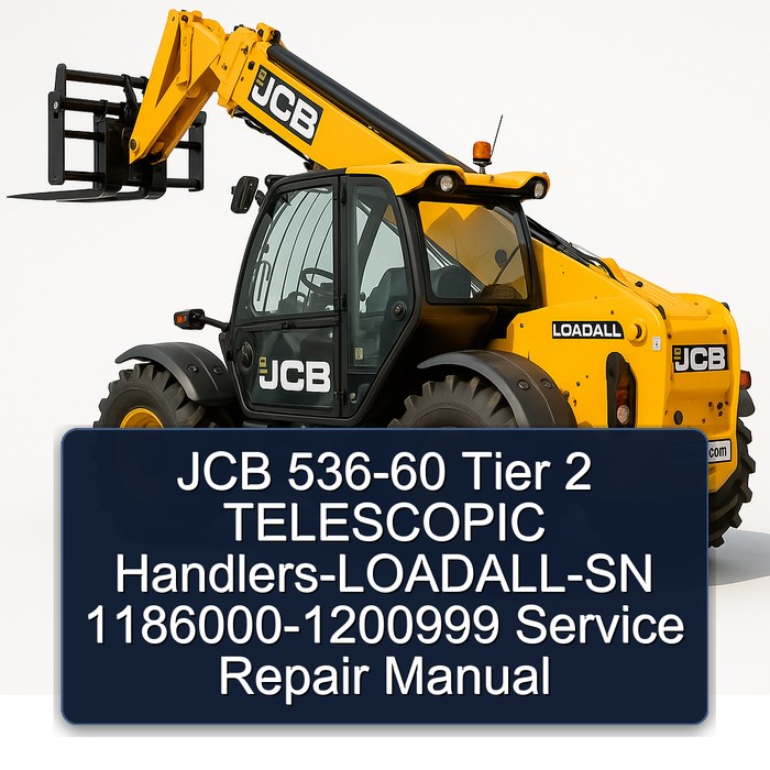 JCB 536-60 Tier 2 TELESCOPIC Handlers-LOADALL-SN 1186000-1200999 Service Repair Manual 