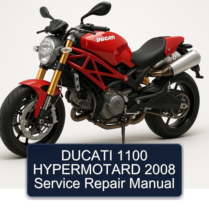 DUCATI 1100 HYPERMOTARD 2008 Manual de servicio y reparación