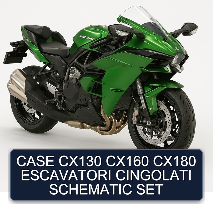 CASE CX130 CX160 CX180 ESCAVATORI CINGOLATI SCHEMATIC SET