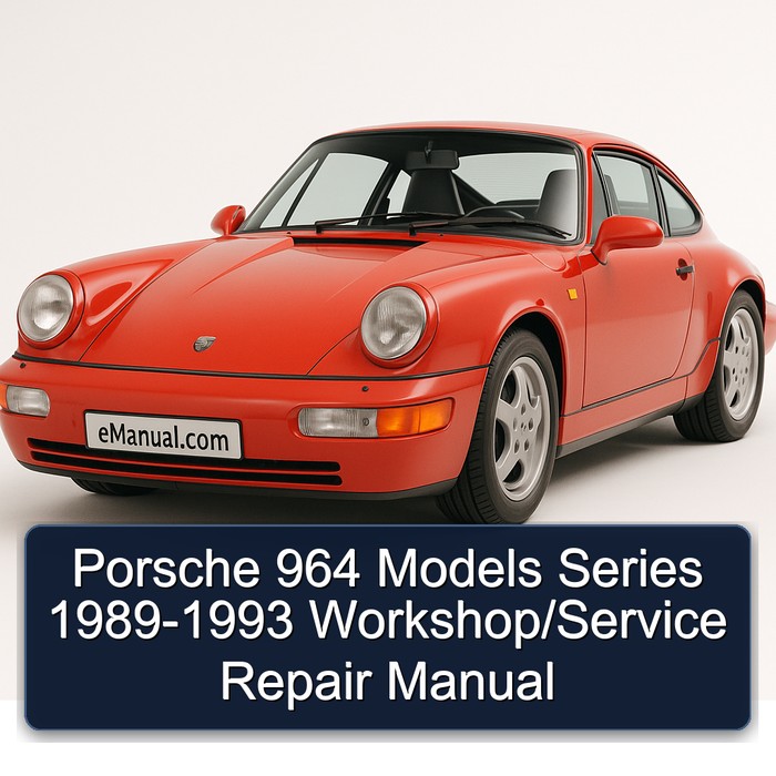 Porsche 964 Models Series 1989-1993 Workshop/Manual de servicio y reparación