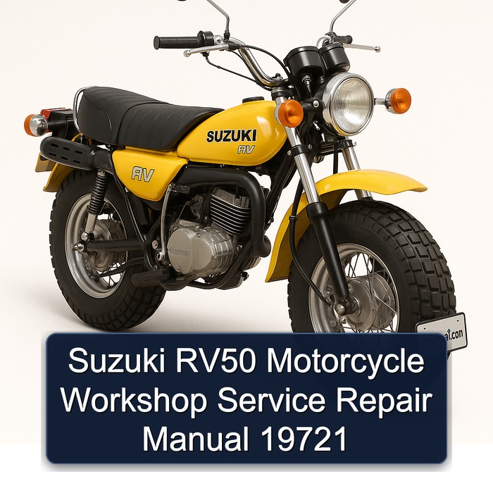 Suzuki RV50 Motorcycle Workshop Manual de servicio y reparación 19721