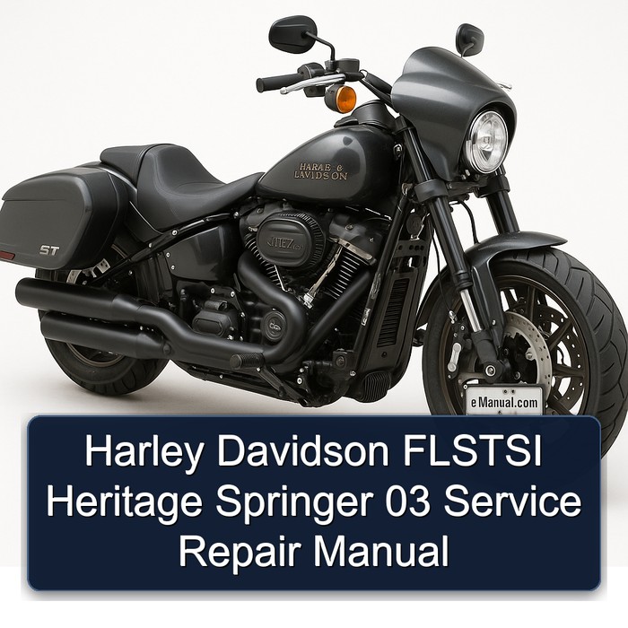 Harley Davidson FLSTSI Heritage Springer 03 Manual de servicio y reparación