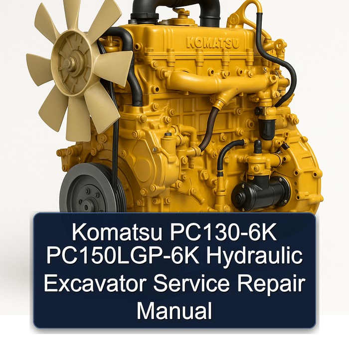 Komatsu PC130-6K PC150LGP-6K Hydraulic Excavator Manual de servicio y reparación