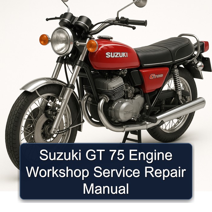 Suzuki GT 75 Engine Workshop Manual de servicio y reparación