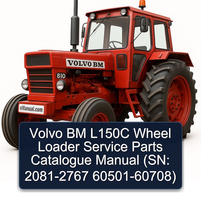 Volvo BM L150C Radlader Ersatzteilkatalog Handbuch