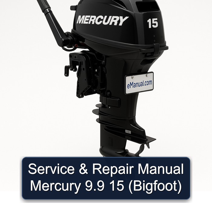 Manual de servicio y reparación Mercury 9.9 15 (Bigfoot)