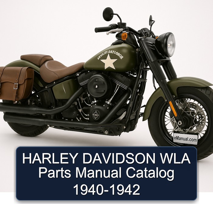 HARLEY DAVIDSON WLA Parts Manual Catalog 1940-1942