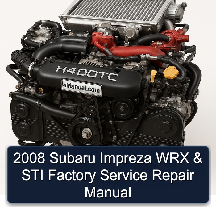 Manual de Reparación de Fábrica Subaru Impreza WRX & STI 2008