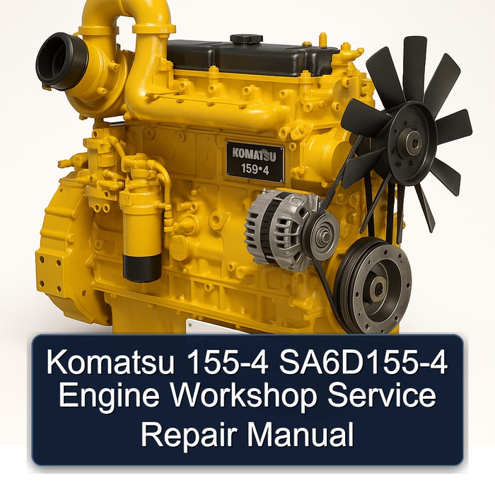 Komatsu 155-4 SA6D155-4 Engine Workshop Service Repair Manual 