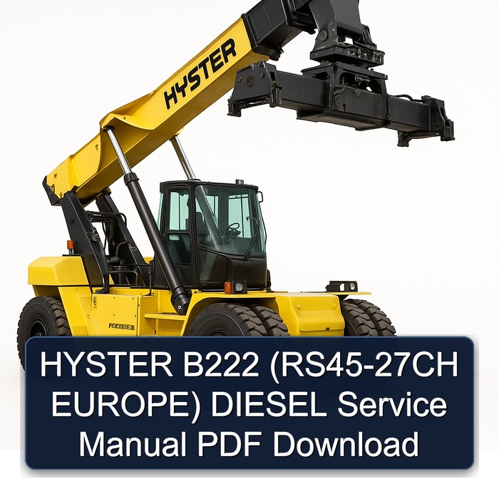 HYSTER B222 (RS45-27CH EUROPE) DIESEL Service Manual PDF Download