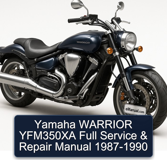 Yamaha WARRIOR YFM350XA Full Service & Repair Manual 1987-1990 