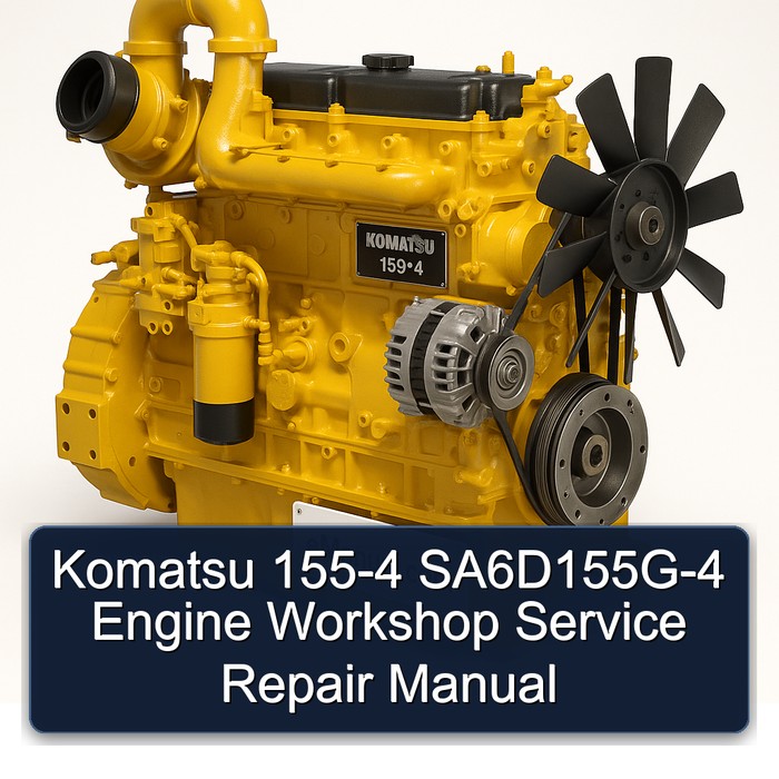 Komatsu 155-4 SA6D155G-4 Engine Workshop Manual de servicio y reparación