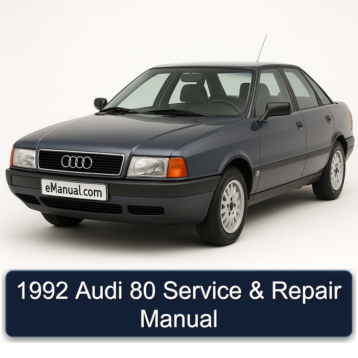 1992 Audi 80 Manual de servicio y reparación