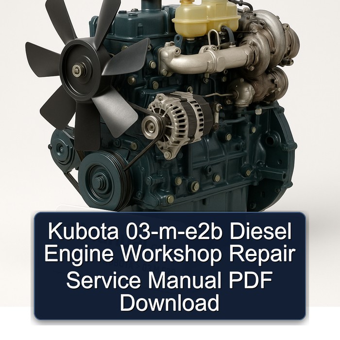 Manual de Reparación del Motor Diesel Kubota 03-M-E2B (PDF)