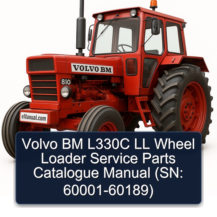 Volvo BM L330C LL Radlader Ersatzteilkatalog Handbuch (SN: 60001-60189)