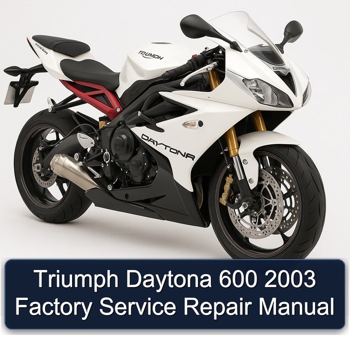 Triumph Daytona 600 2003 Factory Manual de servicio y reparación