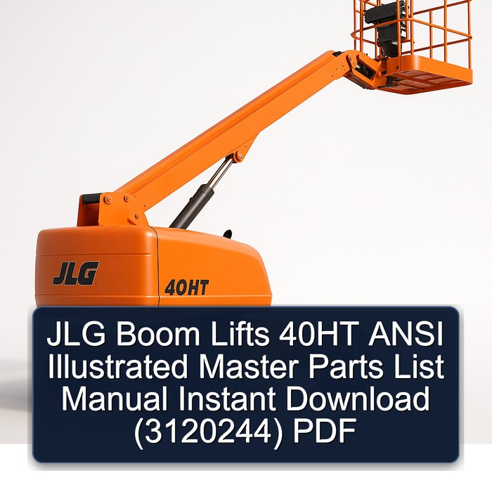Jlg Boom Lifts 40HT Ansi (3120244) Parts Catalog PDF Download
