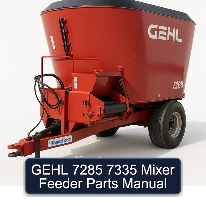 Gehl 7285 7335 Mixer Feeder Parts Catalog PDF Download