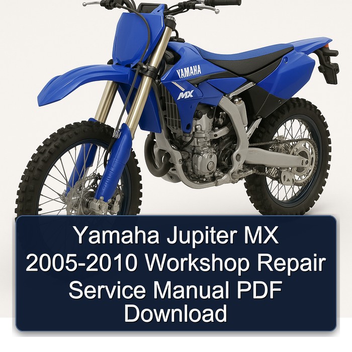 Yamaha Jupiter MX 2005-2010 Workshop Repair Service Manual PDF Download