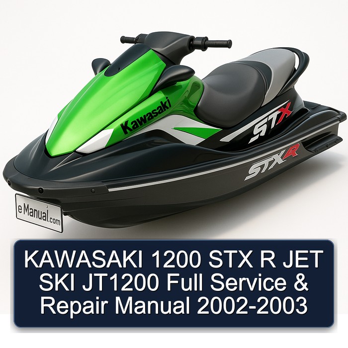 KAWASAKI 1200 STX R JET SKI JT1200 Full Service & Repair Manual 2002-2003
